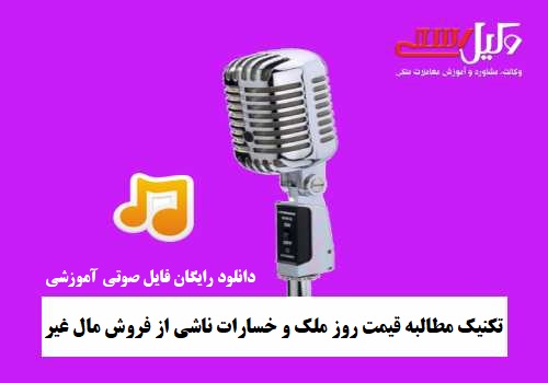 گرفتن خسارات ناشی از فروش مال غیر